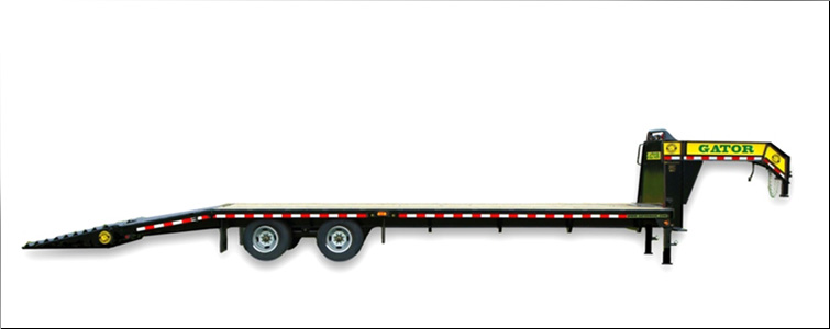 Gooseneck Flat Bed Equipment Trailer | 20 Foot + 5 Foot Flat Bed Gooseneck Equipment Trailer For Sale   Humphreys County, Tennessee